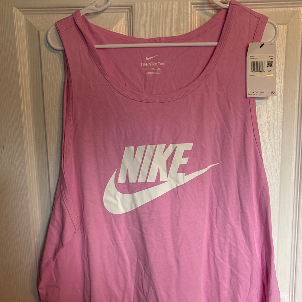 Nike Men's Pink Tank Top